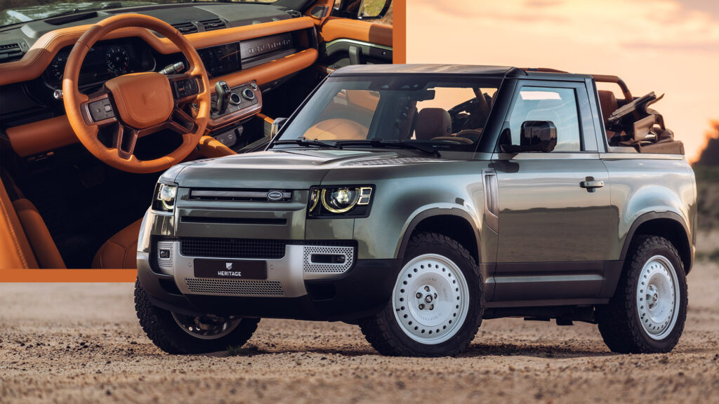  Chopped-Up Defender Convertible By Heritage Customs Offers What Land Rover Won’t