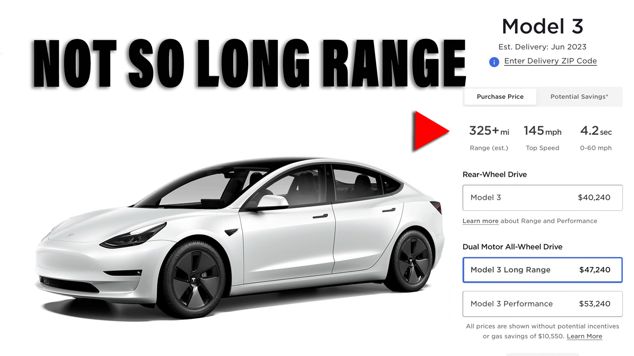 Tesla Model 3 Long Range Returns To U.S. And It's $10k Cheaper