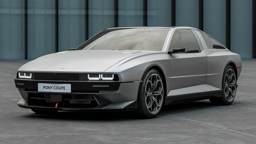  New Hyundai Pony Coupe Imagined As A Tamer N Vision 74 For The Streets