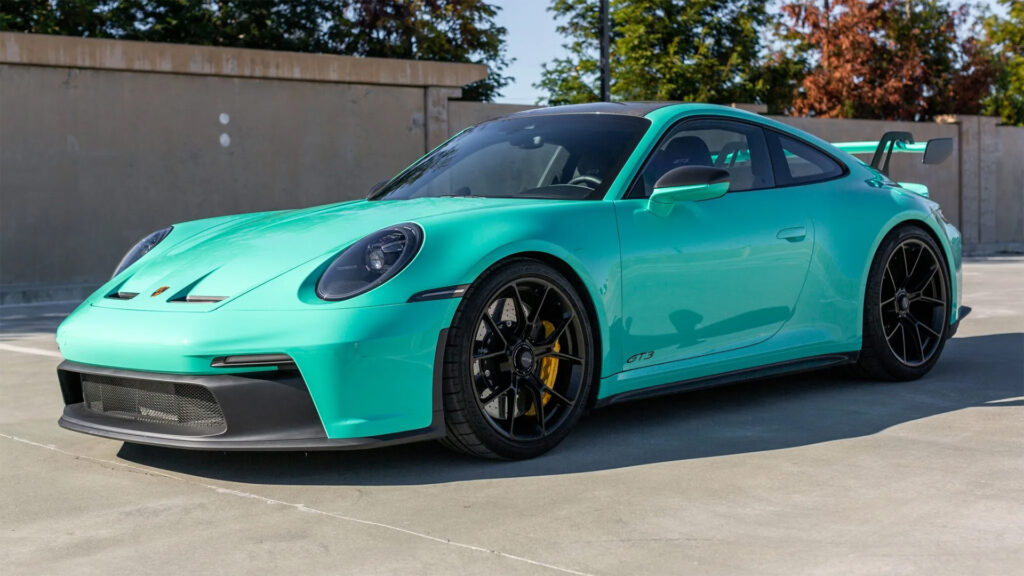  Mint Green 2022 Porsche 911 GT3 Turns Heads And Pockets At BaT Auction