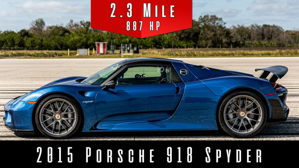  Porsche 918 Spyder Howls During 214 MPH Top Speed Run Proving Its Appeal Amid EV Surge
