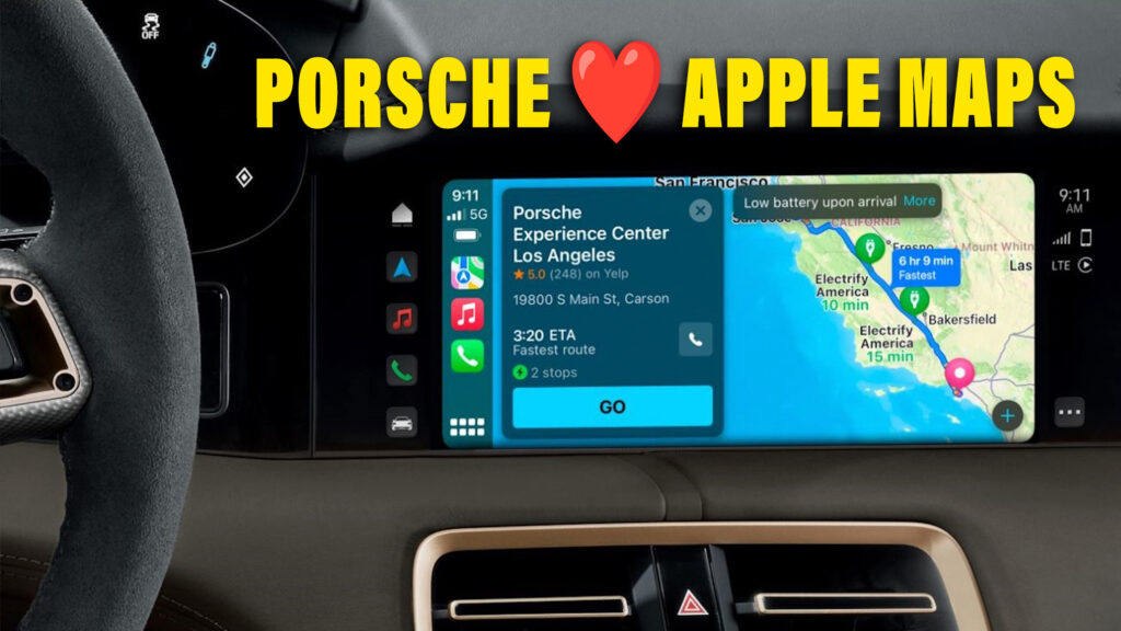  Apple Maps EV Routing Now Available For Porsche Taycan Owners