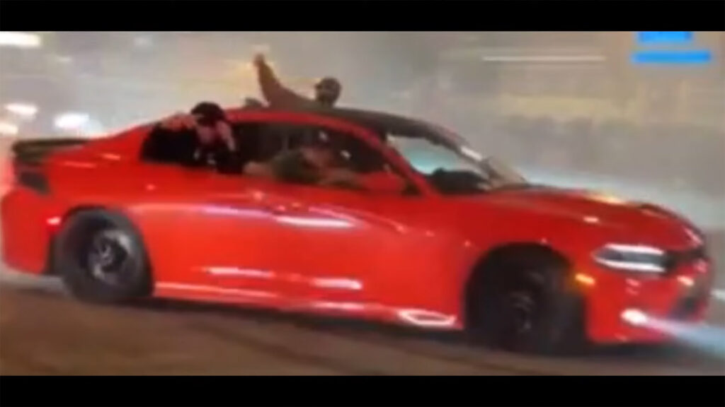  LA Police Hunting For Man Filmed Drifting Stolen Dodge Charger