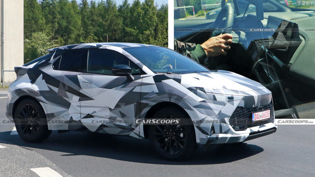  2024 Toyota C-HR Reveals More Of Its Edgy Styling And Interior In New Spy Shots