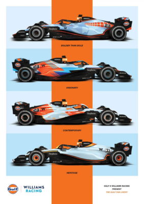 Williams Racing Letting Fans Vote On Gulf Livery To Run At 3 Races This ...