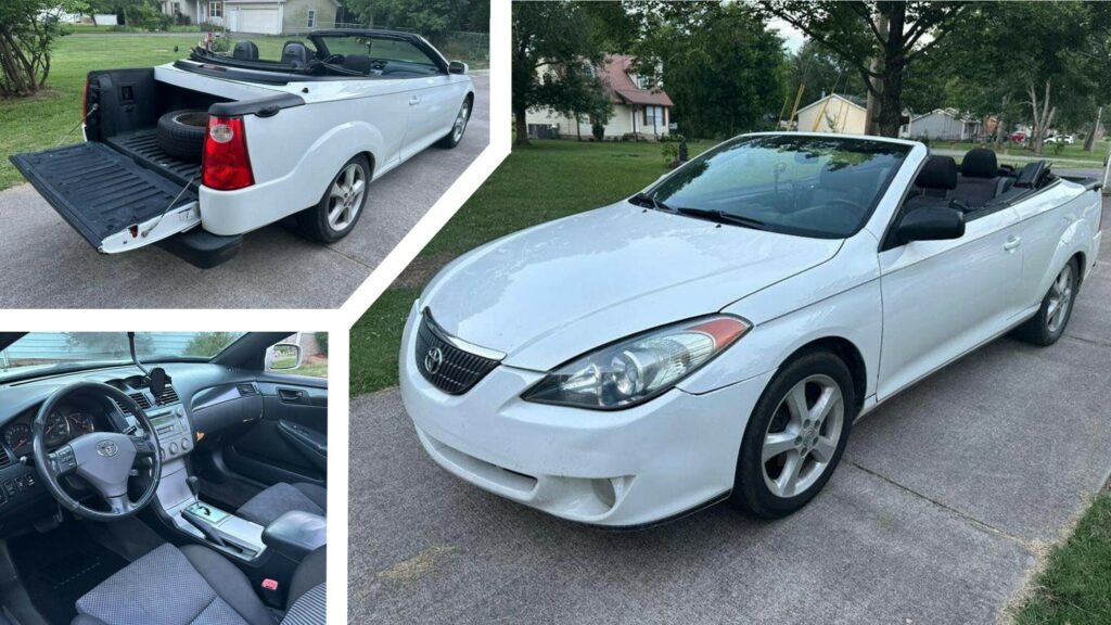  Toyota Solara Convertible With A Pickup Twist Is Party At The Front And Business At The Back