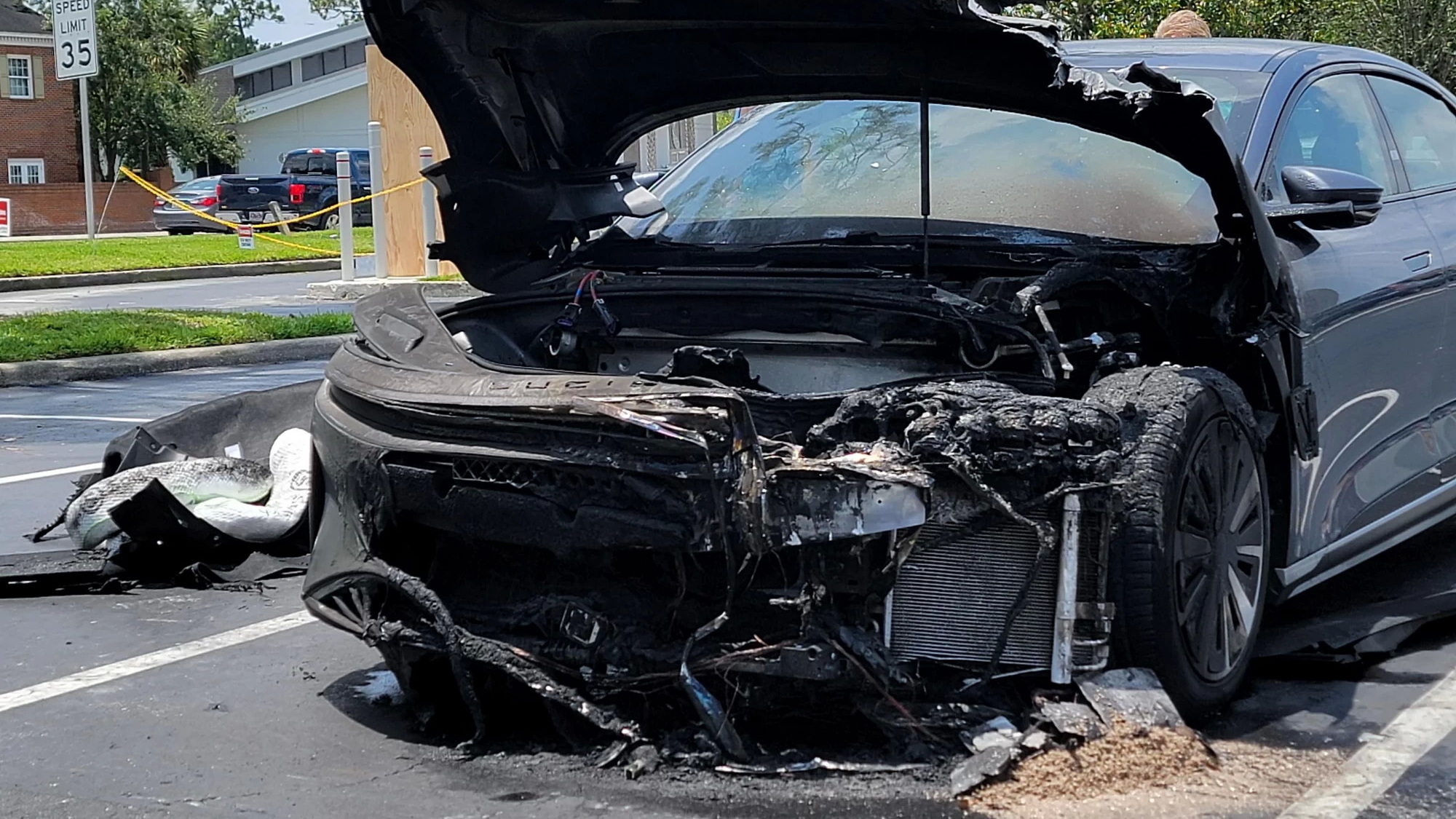 Lucid Air EV Catches Fire While Parked At Test Drive Event | Carscoops
