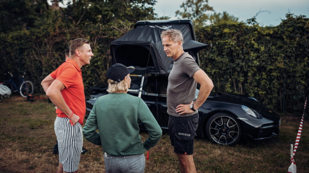  Porsche CEO Actually Camped At Le Mans In The Roof Tent Of A 911