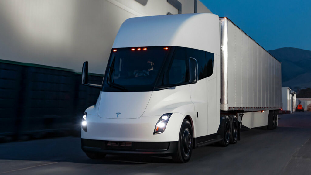  Tesla Semi Trucks Recalled For Dismissible Door Warning