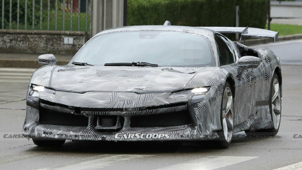  Hardcore Ferrari SF90 LM Spied Ahead Of Possible Le Mans Debut