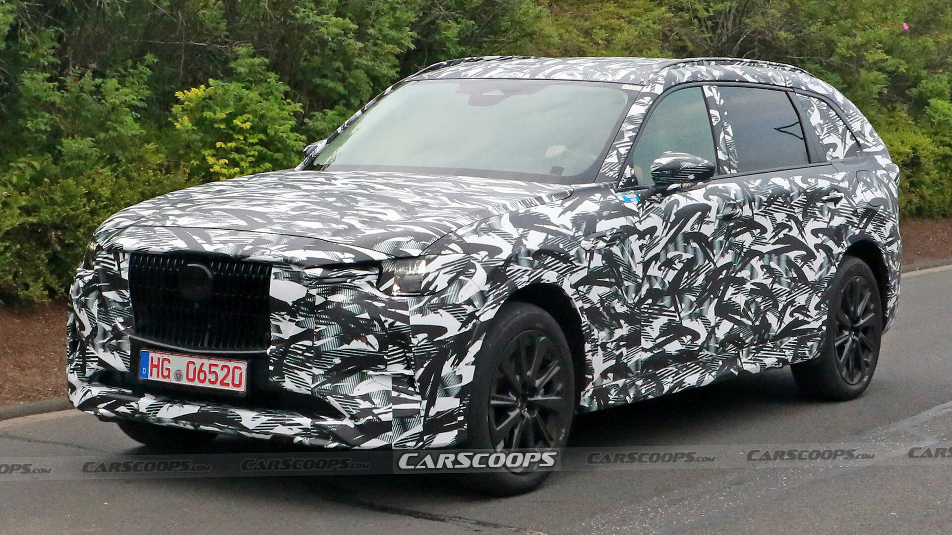 2024 Mazda CX-80 Spied As A Super-Sized CX-60 With A Third-Row | Carscoops
