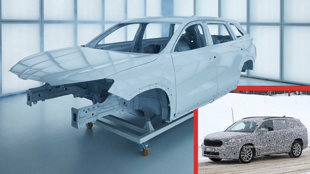  2024 Skoda Kodiaq Shows Skin, Will Be Offered With Plug-In Hybrid Power