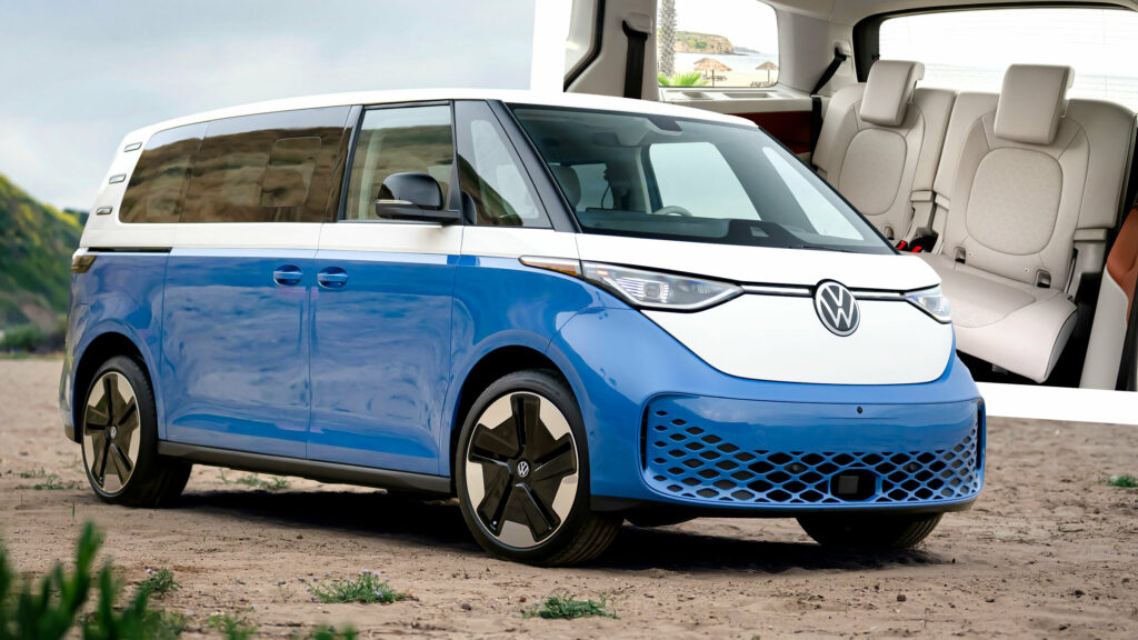  2025 VW ID. Buzz Lands In U.S. As A Long-Boy With More Power, More Seats, And More Battery