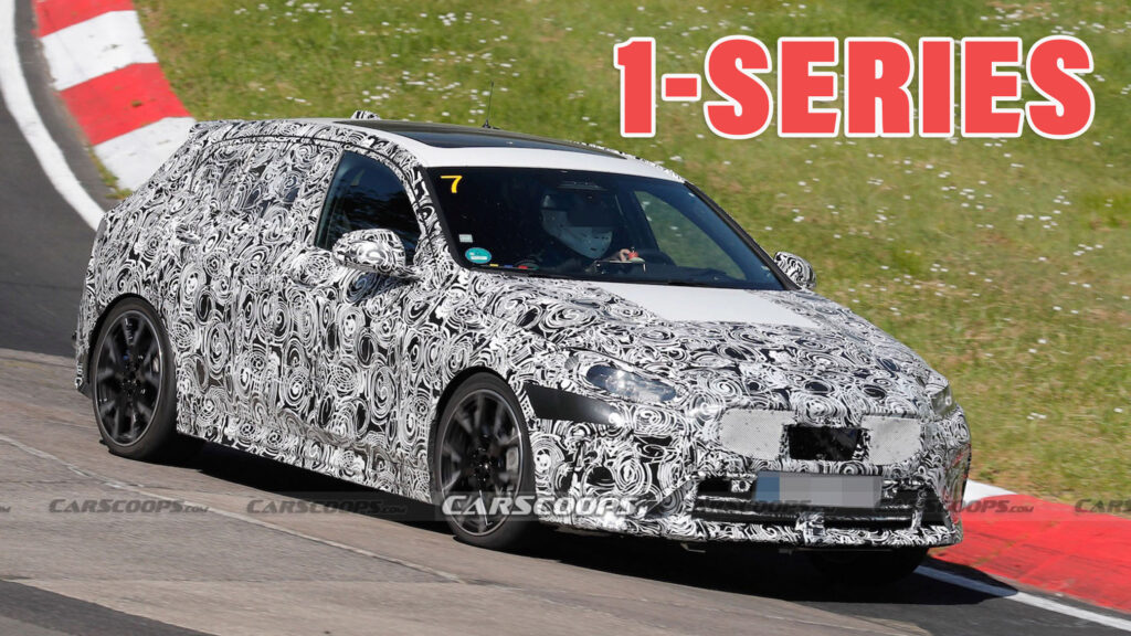  Next BMW 1-Series Peels Back Disguise To Show New M Sport Bumper