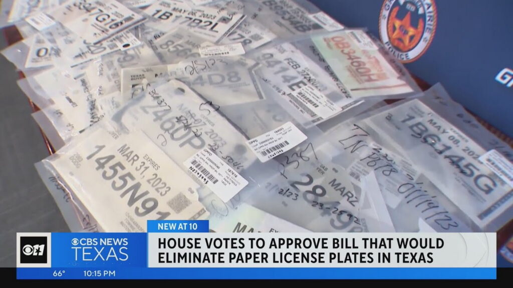  Texas To Ban Paper License Plates From July 2025