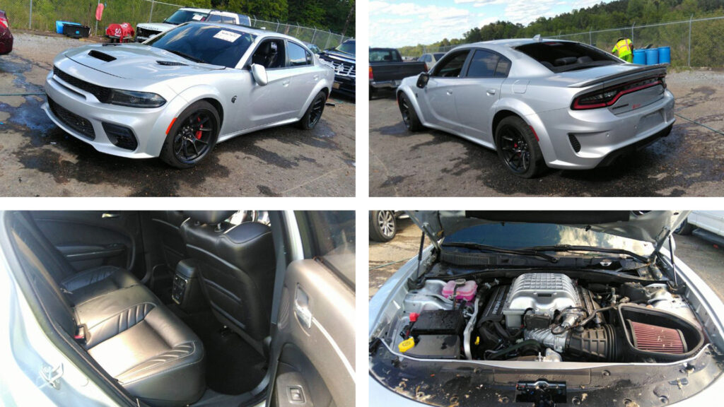  Is This Storm Hit 2022 Dodge Charger SRT Hellcat Redeye With 9k Miles Worth Fixing?