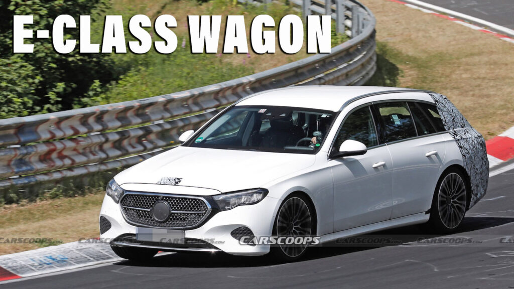  2024 Mercedes E-Class Wagon’s Lightweight Disguise Looks Appropriate For Nurburgring Tests