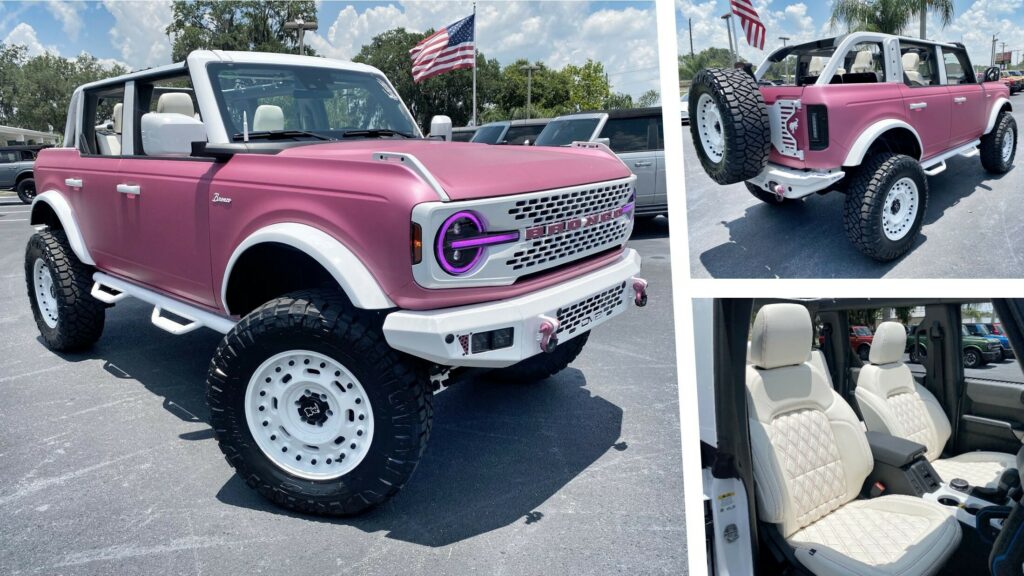  Custom Ford Bronco Is So Pink It’ll Make Barbie Trade Her Jeep
