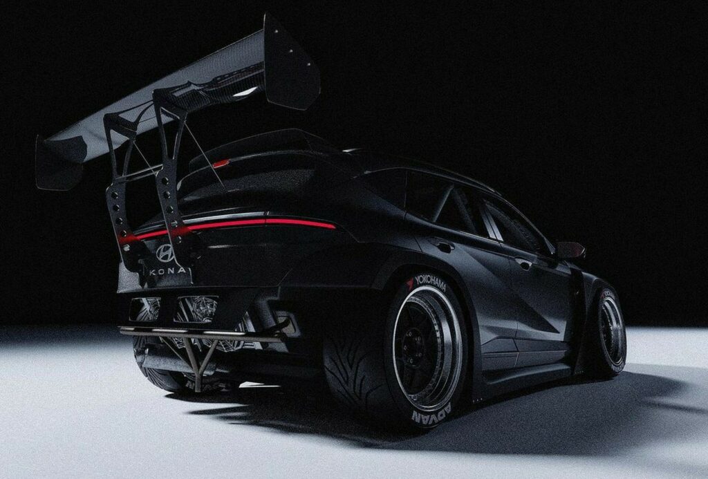     Hyundai Kona 2024 szaleje w swoim szalonym, gotowym do jazdy na torze show