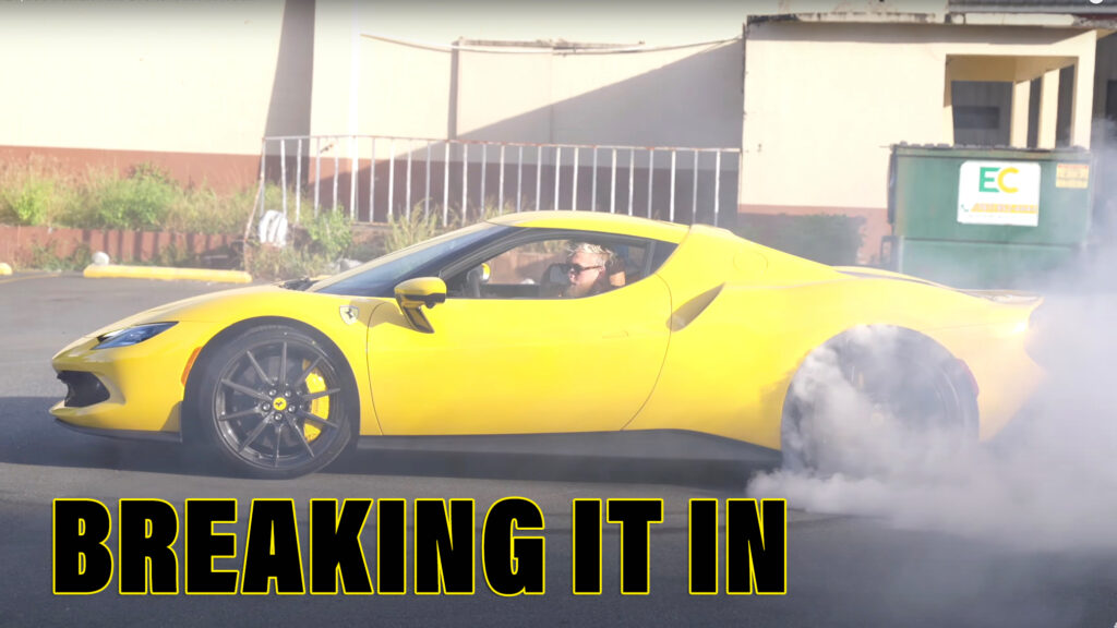  YouTuber Jake Paul’s New $421k Ferrari Has A Meltdown After Day-One Donuts