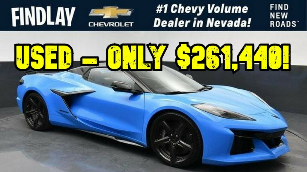 Greedy Chevrolet Dealer Prices Pre-Owned Corvette At $261,440