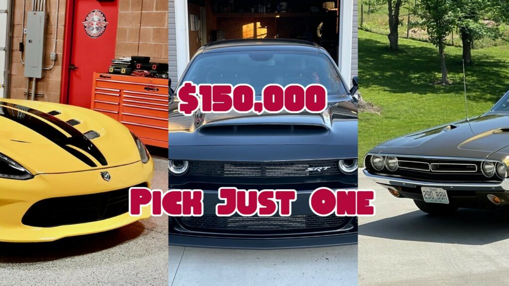  Which $150K Dodge Would You Buy: 1971 Challenger R/T vs. 2014 Viper vs. 2018 Challenger Demon