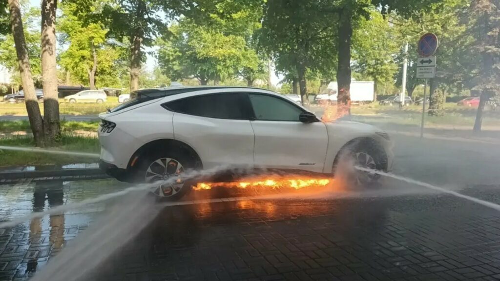  Ford Mustang Mach-E Catches Fire In Poland For Unknown Reasons