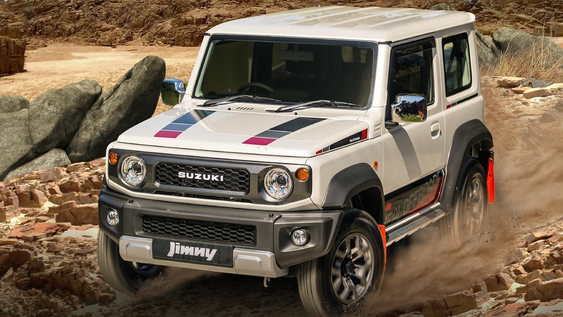 Suzuki Jimny Rhino Edition 在马来西亚首次亮相，配备镀铬后视镜、一些越野配件和特别涂装