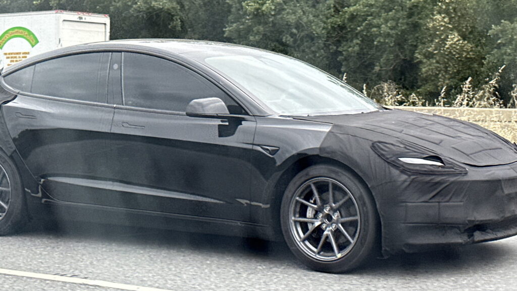 2024 Tesla Model 3 ‘Project Highland’ Filmed Testing