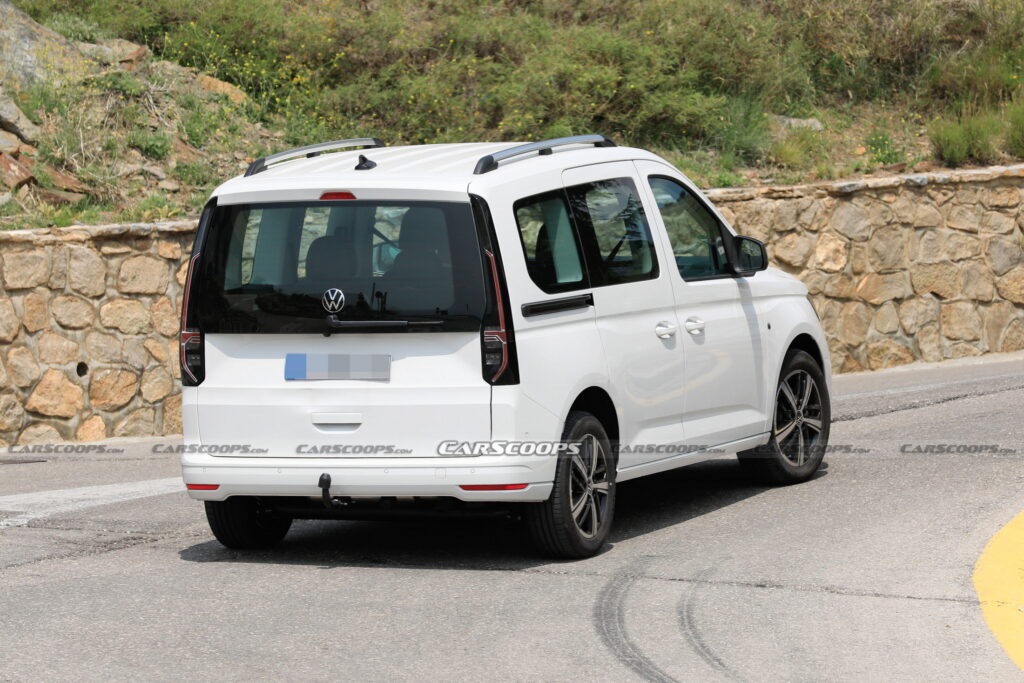 Volkswagen Caddy Spy Photos Catch eHybrid Variant Hiding In Plain