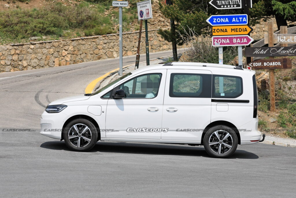 Volkswagen Caddy Spy Photos Catch eHybrid Variant Hiding In Plain