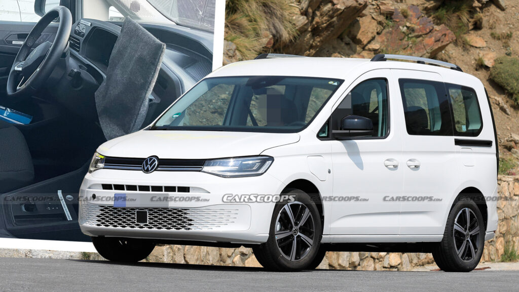  VW Caddy eHybrid Shows It All, Including Massive Infotainment Display