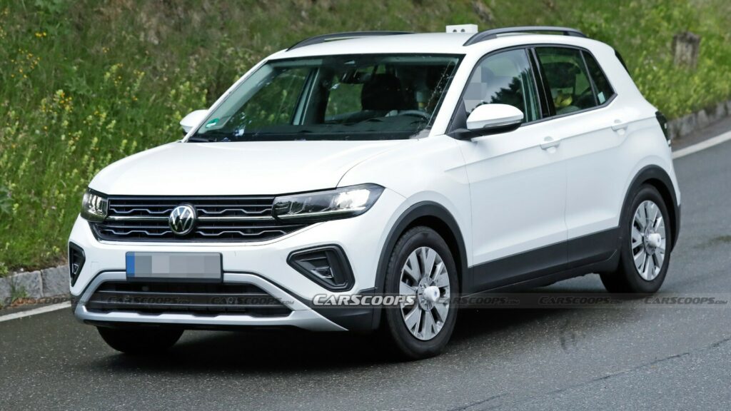  2024 VW T-Cross Spied Completely Undisguised Looking More Like A Baby T-Roc