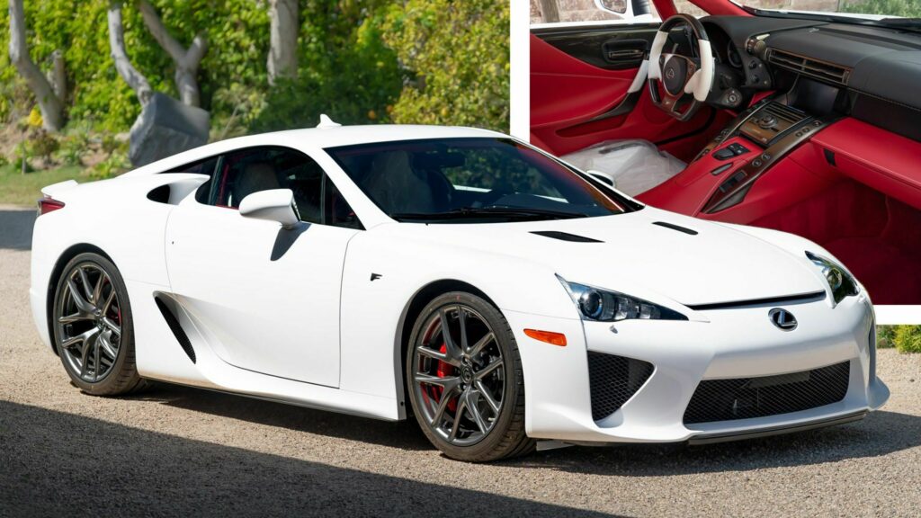  Here’s Your Chance To Buy A Virtually New Lexus LFA In Delivery Wraps