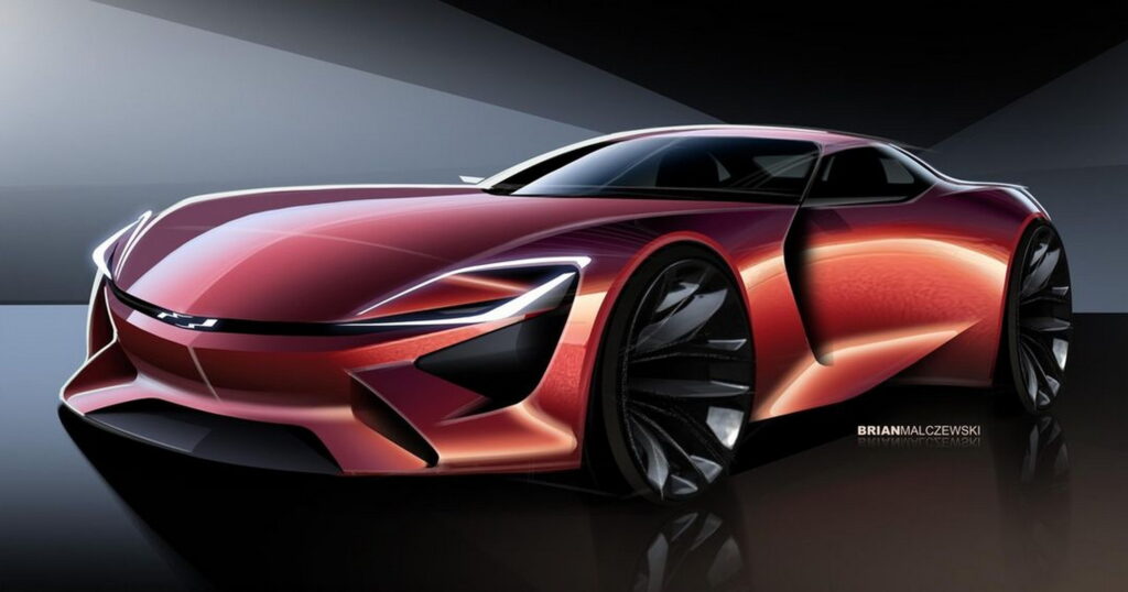  GM Design Center Shows Off Badass Camaro-Based Ute Sketch
