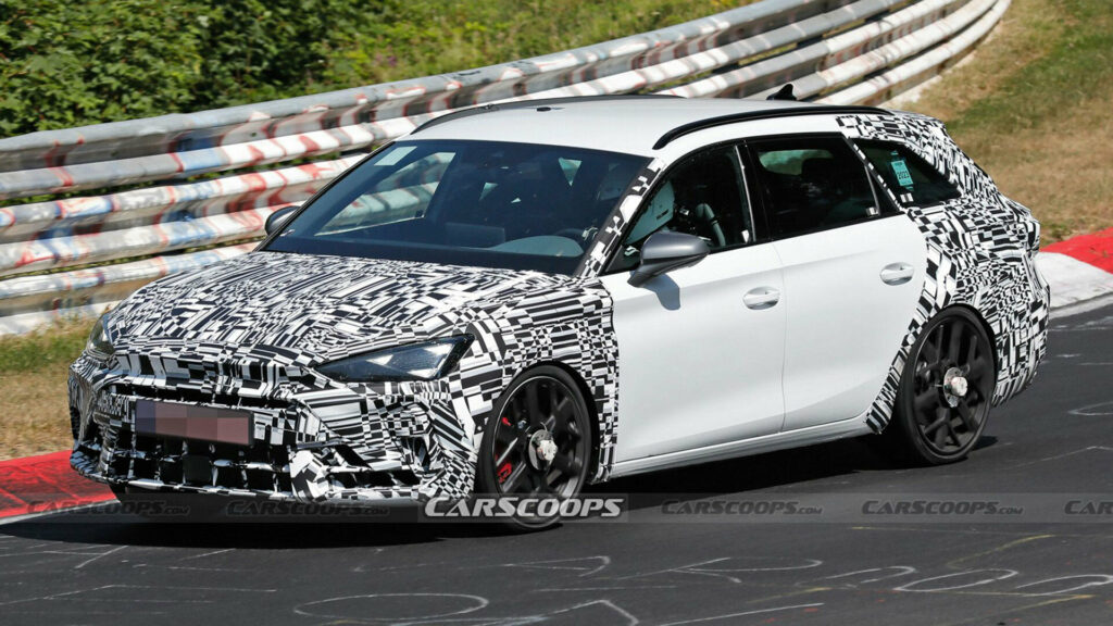  2024 Cupra Leon Sportstourer Spied Trying To Hide Its Seat Roots
