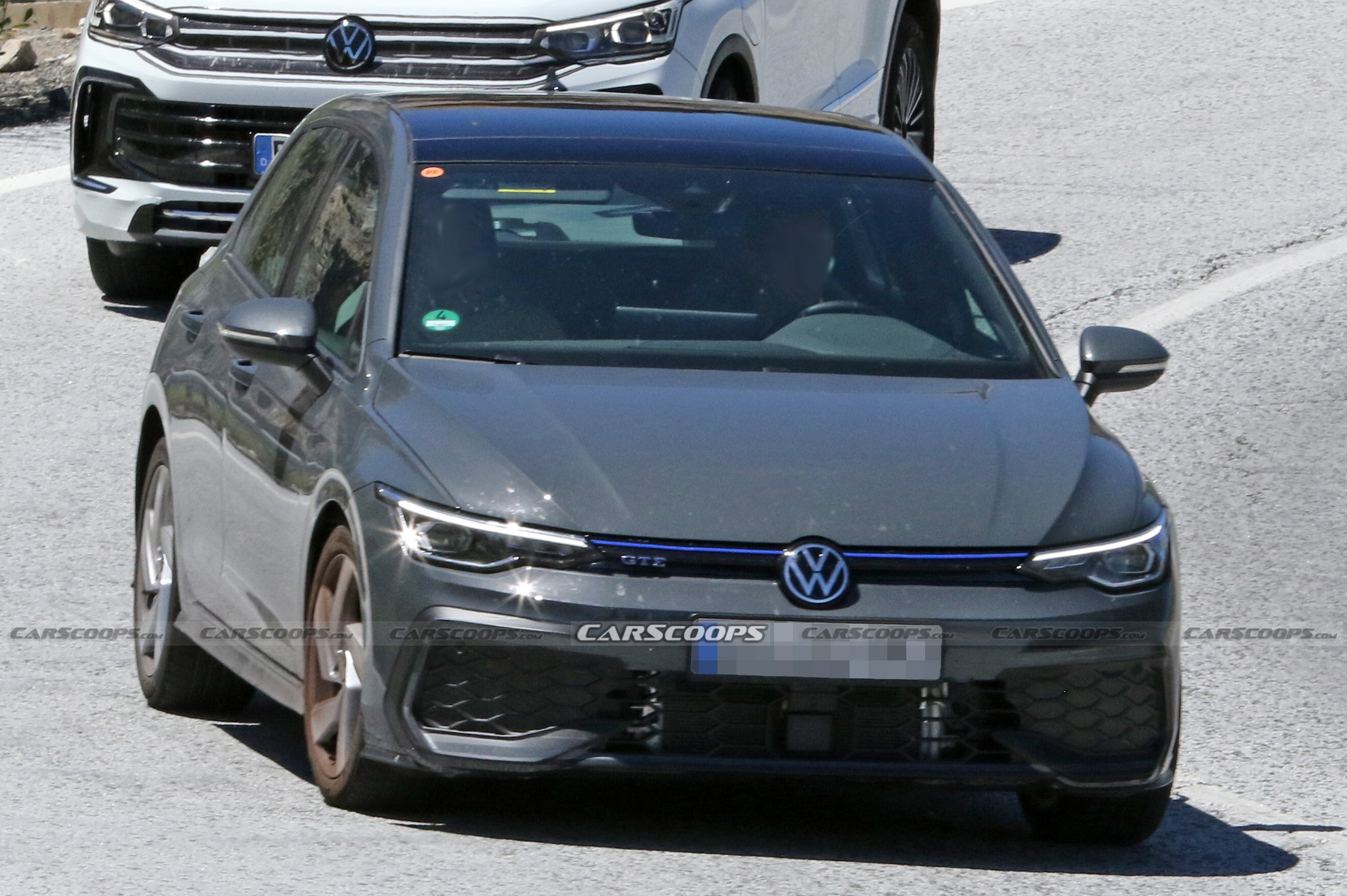 2024 Volkswagen Golf facelift spied with new look, super-sized screen -  Drive