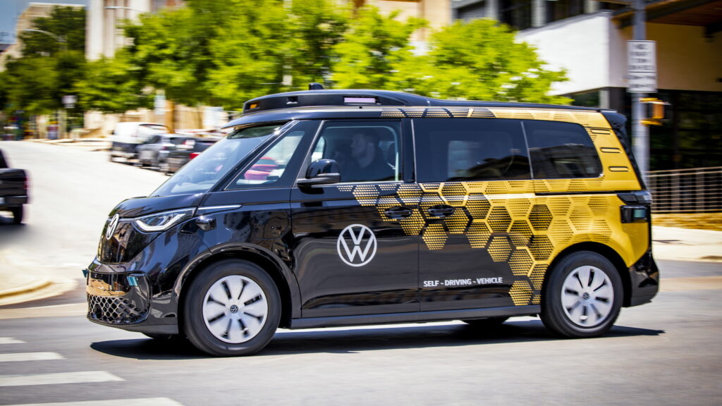  Volkswagen Launches U.S. Autonomous Vehicle Test Program With Fleet Of ID. Buzzes