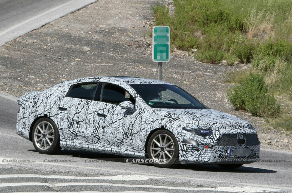 Redesigned Mercedes CLA Spied With Evolutionary Looks And ICE Power |  Carscoops