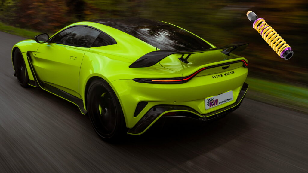  Rare Aston Martin V12 Vantage Gains Custom Height-Adjustable Suspension From KW