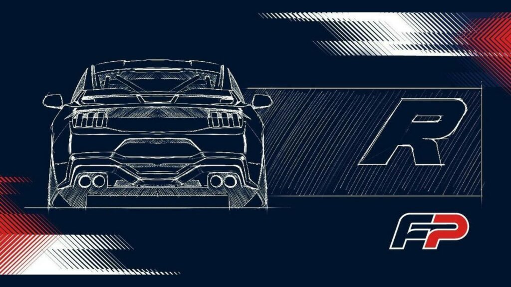  Ford Teases New Mustang Dark Horse R For Racing