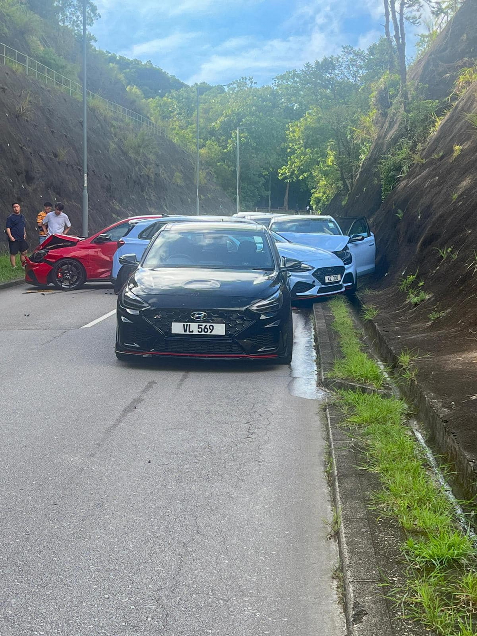 Hyundai i30 N Accident In Hong Kong (1)