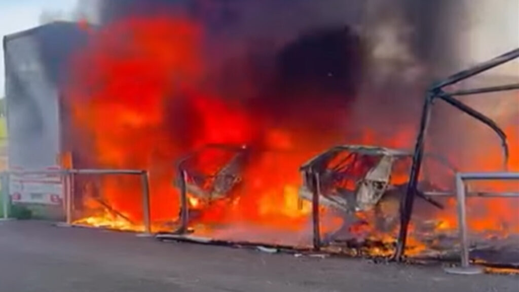 Sebastien Loeb’s Lancia Delta Evo-e RX Rallycross Destroyed In Battery-Related Fire