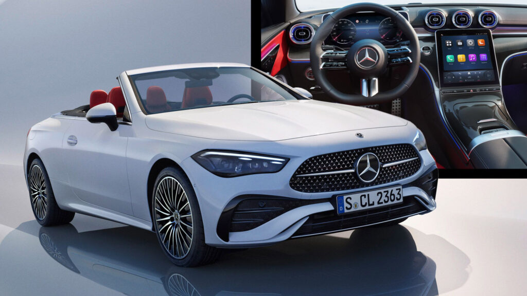  2024 Mercedes-Benz CLE Cabriolet Shows More Of Its Topless Silhouette