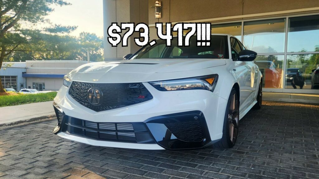  Acura Dealer Marks Up Integra Type S To $73,417