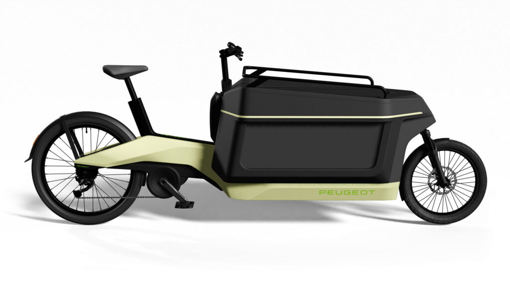  Peugeot’s New E-Bike Can Transport Up To 3 Children Or Heavy Cargo At The Front