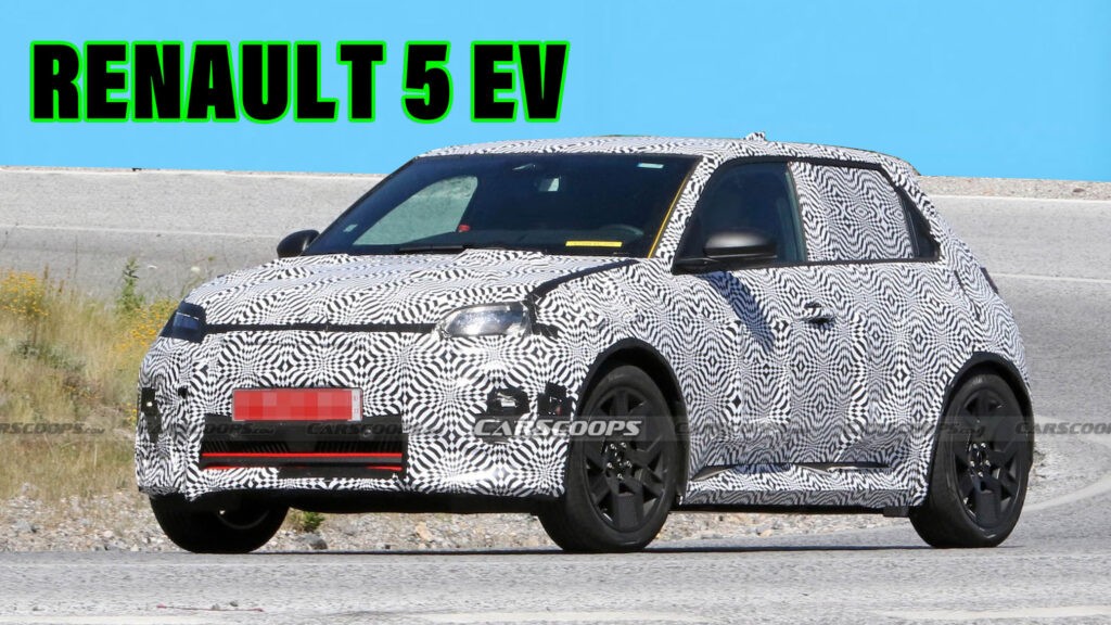  Renault 5 EV Spied With Production Body, Stays Close To The Concept’s Promise