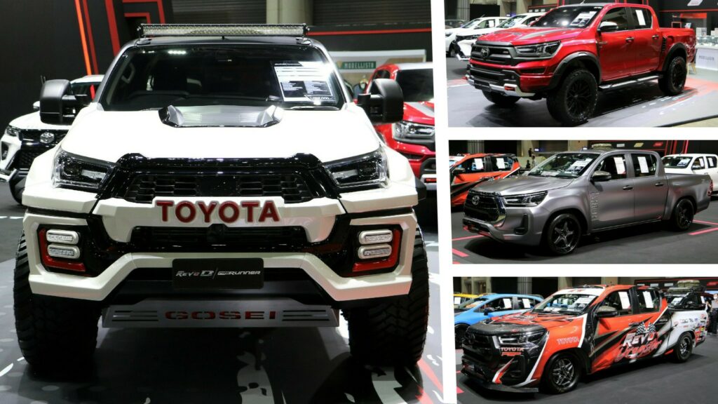  Toyota Went Wild With Modified Hilux Pickups In Bangkok