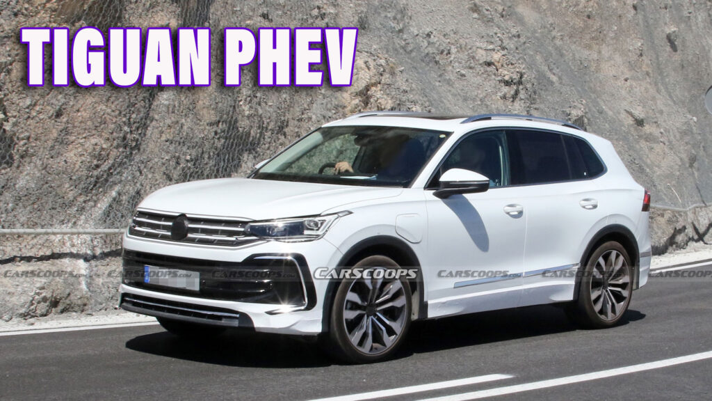  2024 VW Tiguan PHEV Spied Putting 62-Mile Electric Range To The Test