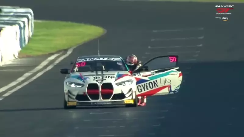  Race Leader Pushes BMW M4 GT4 Over The Line After Running Out Of Fuel On Final Corner